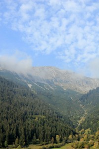 Alpenfahrt Blick ins Tal 1