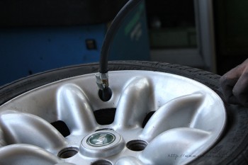 Rover Mini Xn - Reifen aufpumpen