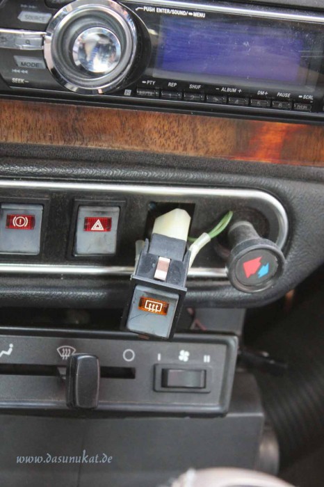 Rover Mini Xn - Schalter aus leiste gedrückt 1