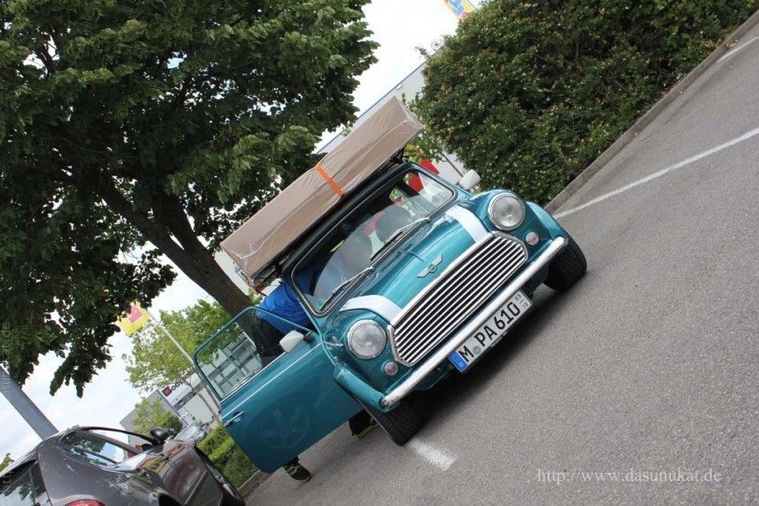 Mini-Matratzentransport verzurrt